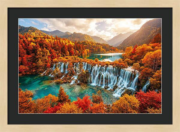Jiuzhaigou Valley In Autumn Splendor