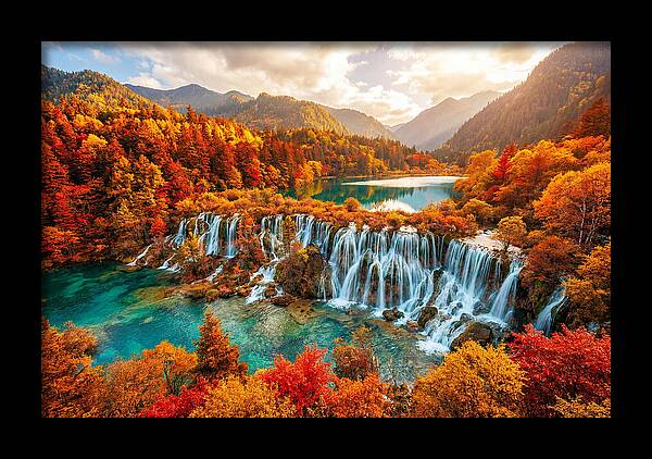 Jiuzhaigou Valley In Autumn Splendor