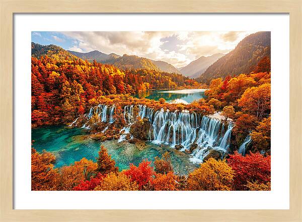 Jiuzhaigou Valley In Autumn Splendor