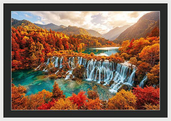 Jiuzhaigou Valley In Autumn Splendor