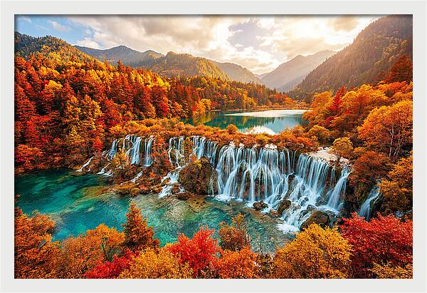 Jiuzhaigou Valley In Autumn Splendor