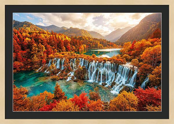 Jiuzhaigou Valley In Autumn Splendor