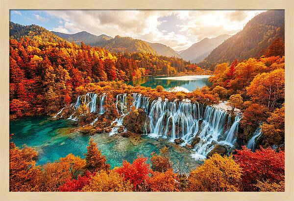 Jiuzhaigou Valley In Autumn Splendor