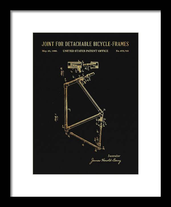 Joint For Detachable Bicycle Frames Gold Patent Us675765a