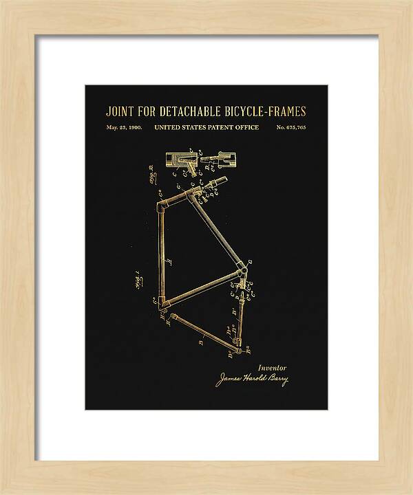 Joint For Detachable Bicycle Frames Gold Patent Us675765a