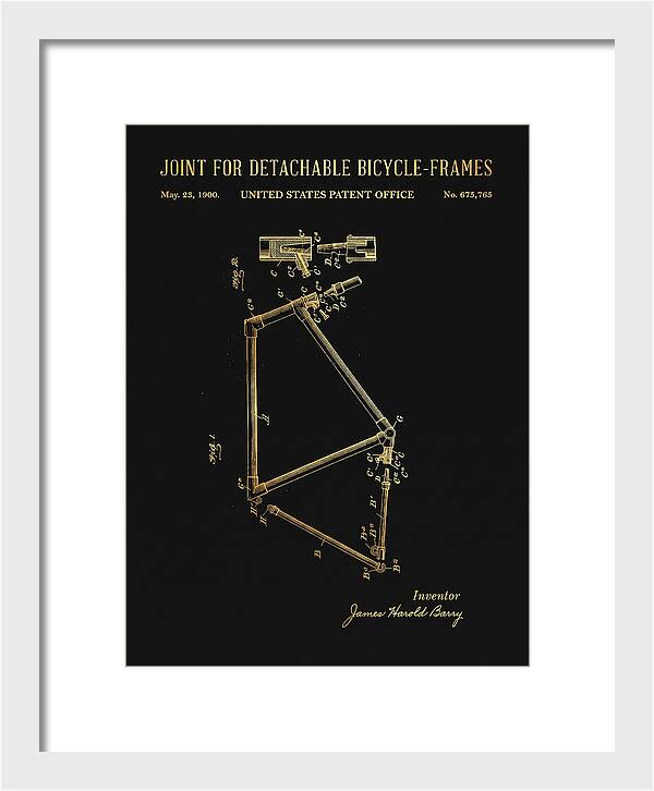 Joint For Detachable Bicycle Frames Gold Patent Us675765a