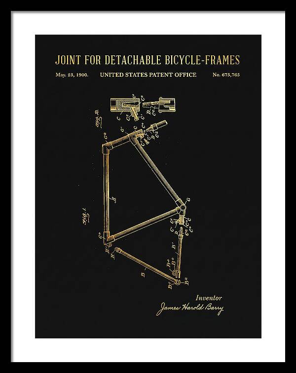 Joint For Detachable Bicycle Frames Gold Patent Us675765a