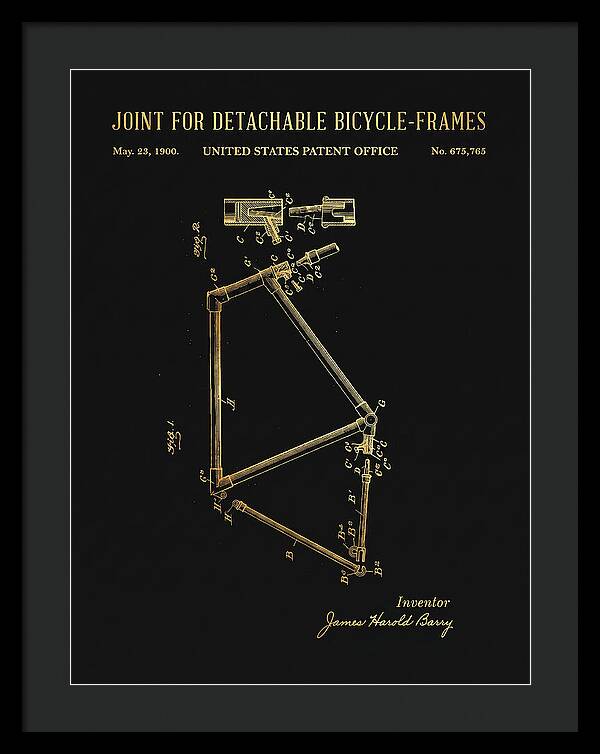 Joint For Detachable Bicycle Frames Gold Patent Us675765a