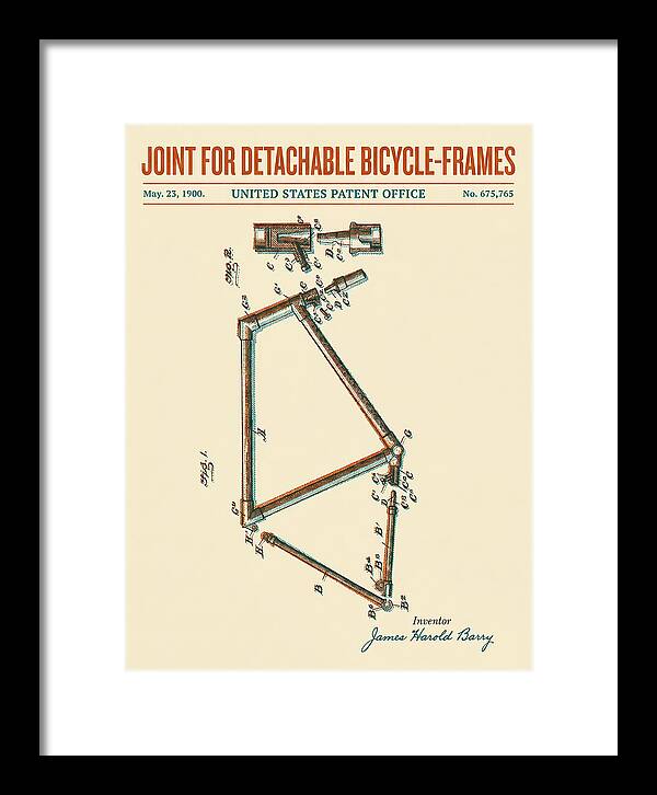 Joint For Detachable Bicycle Frames Retro Patent Us675765a