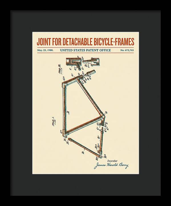 Joint For Detachable Bicycle Frames Retro Patent Us675765a