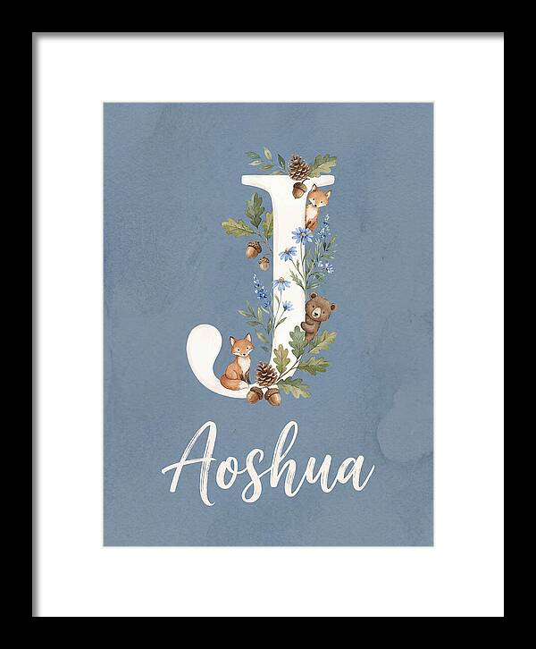 Joshua Name Art Sign Whimsical Letter