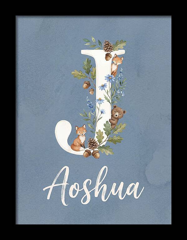 Joshua Name Art Sign Whimsical Letter