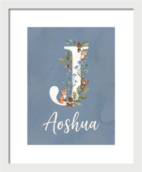 Joshua Name Art Sign Whimsical Letter