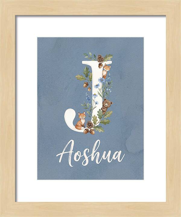 Joshua Name Art Sign Whimsical Letter