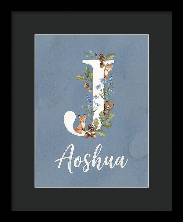 Joshua Name Art Sign Whimsical Letter