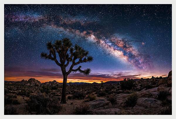 Joshua Tree Under The Milky Way