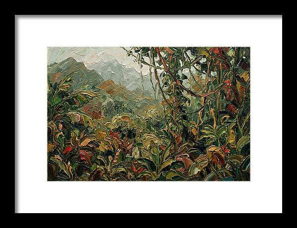 Jungle Landscape In Palette Knife