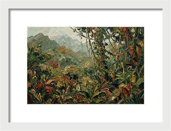 Jungle Landscape In Palette Knife