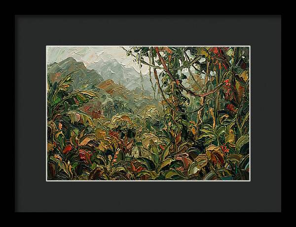 Jungle Landscape In Palette Knife