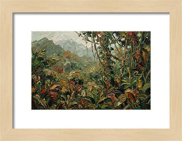 Jungle Landscape In Palette Knife