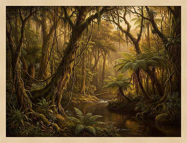 Jungle Serenity At Dusk
