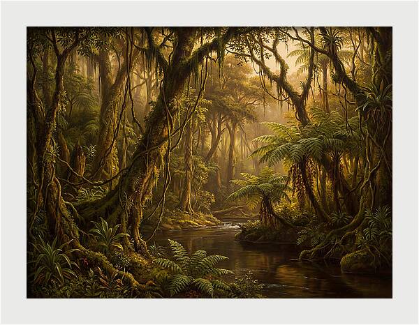 Jungle Serenity At Dusk