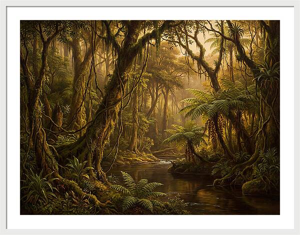 Jungle Serenity At Dusk