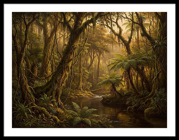 Jungle Serenity At Dusk