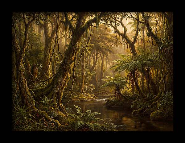 Jungle Serenity At Dusk