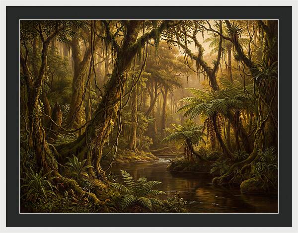 Jungle Serenity At Dusk