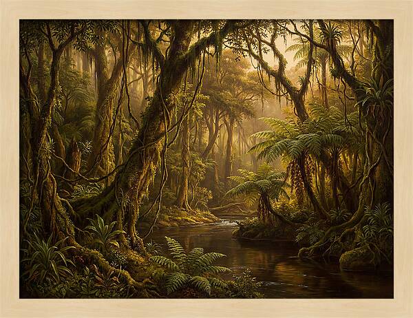 Jungle Serenity At Dusk