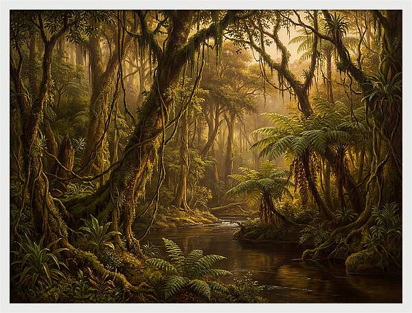 Jungle Serenity At Dusk