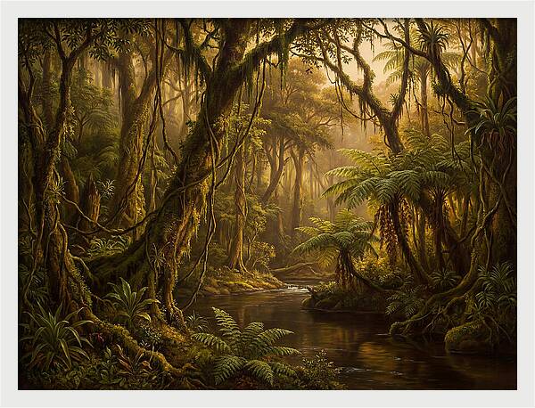 Jungle Serenity At Dusk
