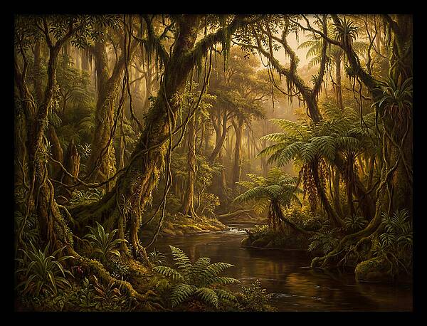 Jungle Serenity At Dusk