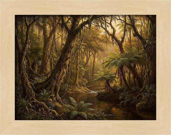 Jungle Serenity At Dusk
