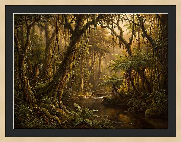 Jungle Serenity At Dusk