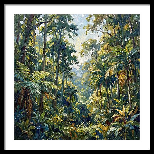 Jungle Serenity In Green