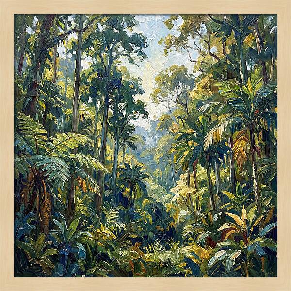 Jungle Serenity In Green