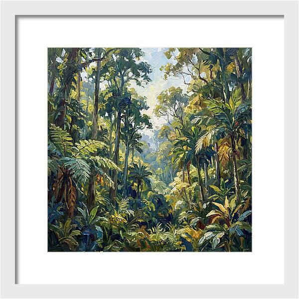 Jungle Serenity In Green