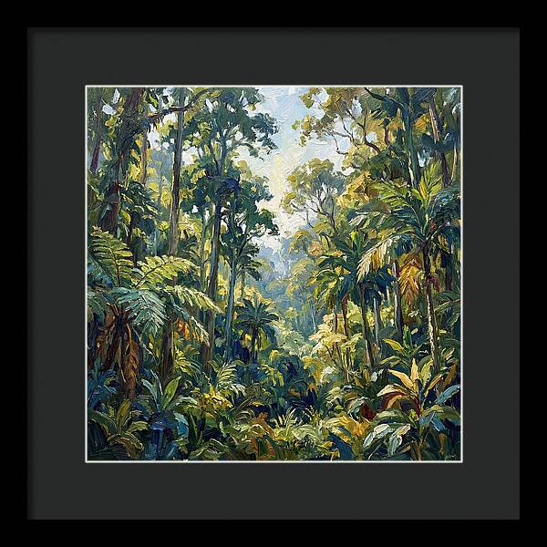 Jungle Serenity In Green