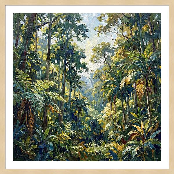 Jungle Serenity In Green