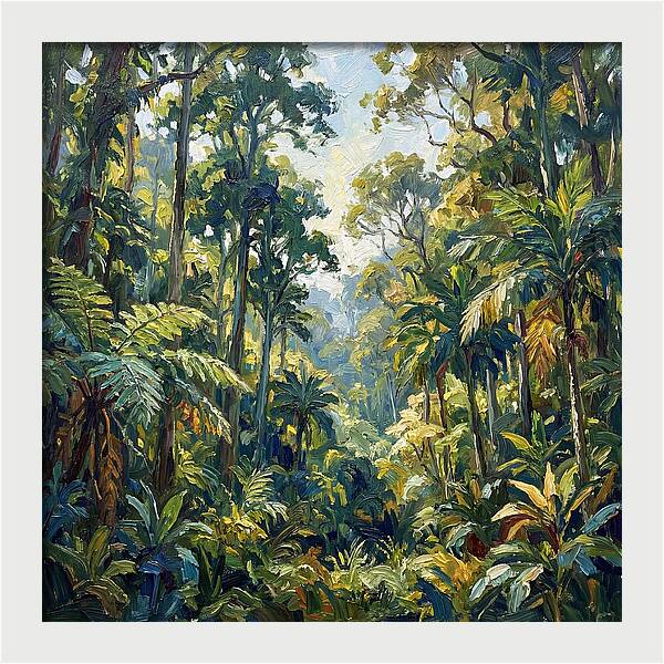 Jungle Serenity In Green