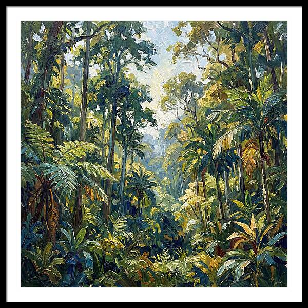 Jungle Serenity In Green