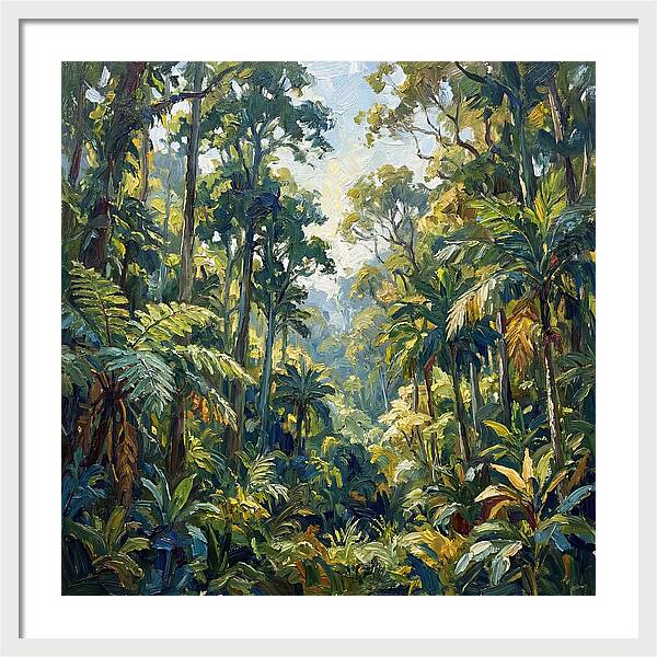 Jungle Serenity In Green