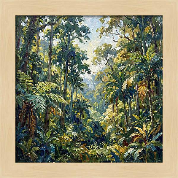 Jungle Serenity In Green