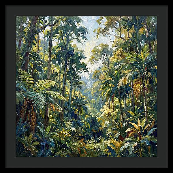 Jungle Serenity In Green