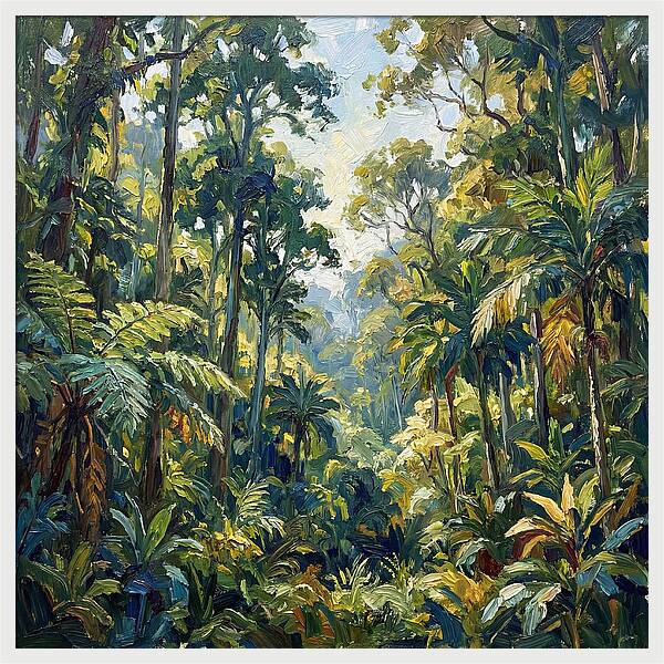 Jungle Serenity In Green