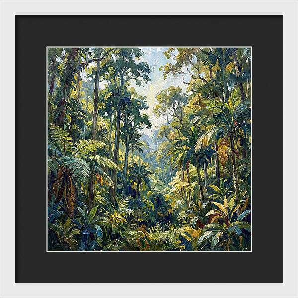 Jungle Serenity In Green