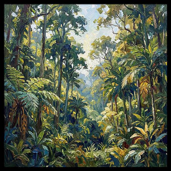 Jungle Serenity In Green