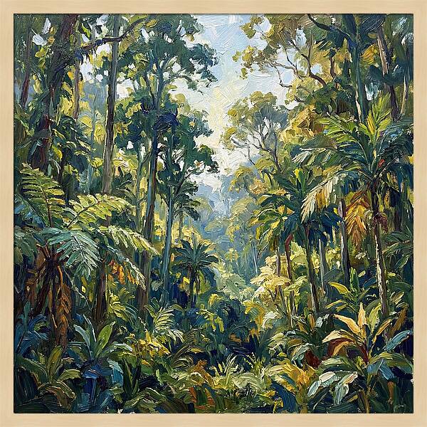Jungle Serenity In Green